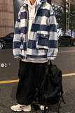 风衣男韩版港风ins格子翻领毛呢大衣2021短款夹克404-2-DY01，男装风衣，星座409(原A307）
