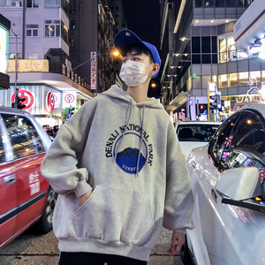 连帽薄款卫衣男秋冬装新款长袖韩版宽松上衣潮外套404-2-WY05图片