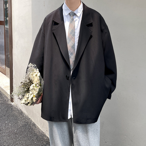 西装外套薄款2021秋新款韩版垂感宽松休闲西服 XZ404-2-XF06图片