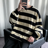 男生卫衣韩版潮流撞色条纹外套宽松长袖上衣服XZ404-2-TW05-p55，男装卫衣，星座409(原A307）