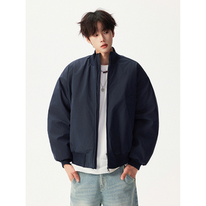 高品质立领飞行夹克廓形高街棒球服加棉加厚外套409-MY03-特P50图片