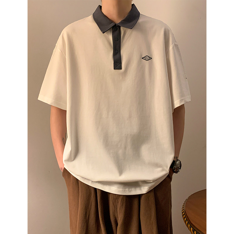 圆领短袖t恤男2023新款夏季纯半袖polo衫体恤A307-PL302-P55,男装Polo衫,星座409(原A307）