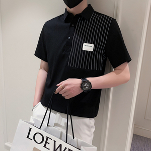 夏季休闲短袖衬衫 男士衬衣潮流痞帅五分袖衬衣 A307-CS12-P58,男装衬衫,星座409(原A307）