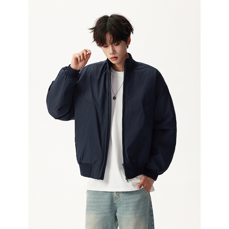 高品质立领飞行夹克廓形高街棒球服加棉加厚外套409-MY03-特P50,男装夹克,星座409(原A307）