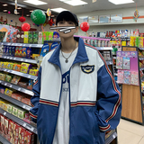 外套男春季宽松拼色ins工装夹克港风棒球服xz404-2-J06，男装夹克，星座409(原A307）