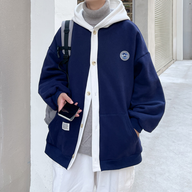 外套港风宽松开衫卫衣秋季炸街连帽棒球服ins潮XZ404-2-W008,男装卫衣,星座409(原A307）