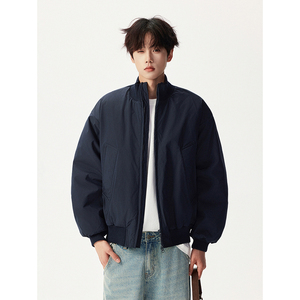 高品质立领飞行夹克廓形高街棒球服加棉加厚外套409-MY03-特P50图片