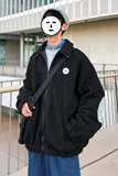 秋冬季情侣装羊羔绒夹克棉衣男港风宽松ins外套404-2-MY28，男装棉衣，星座409(原A307）