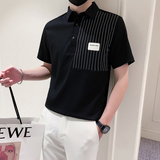 夏季休闲短袖衬衫男士衬衣潮流痞帅五分袖衬衣A307-CS12-P58，男装衬衫，星座409(原A307）