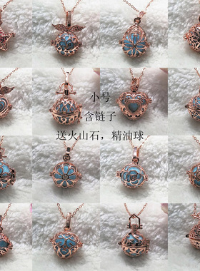 玫瑰金照片五角星雏菊天使项链