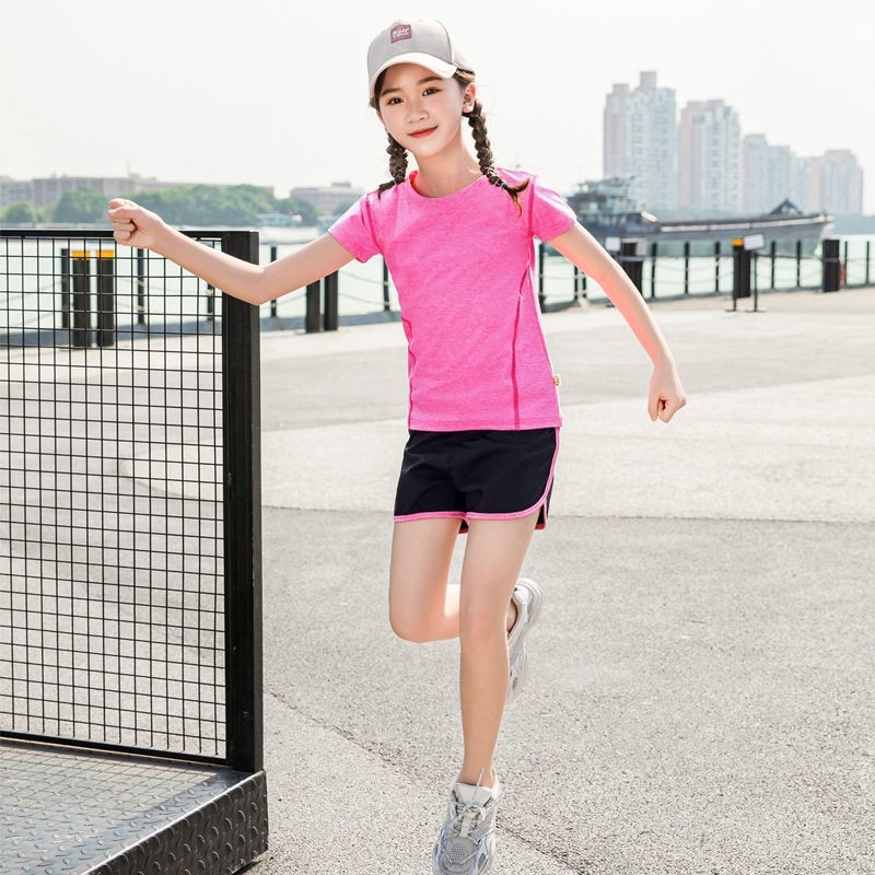 速干儿童羽毛球训练服套装男女款夏 网球乒乓球比赛运动短袖队服