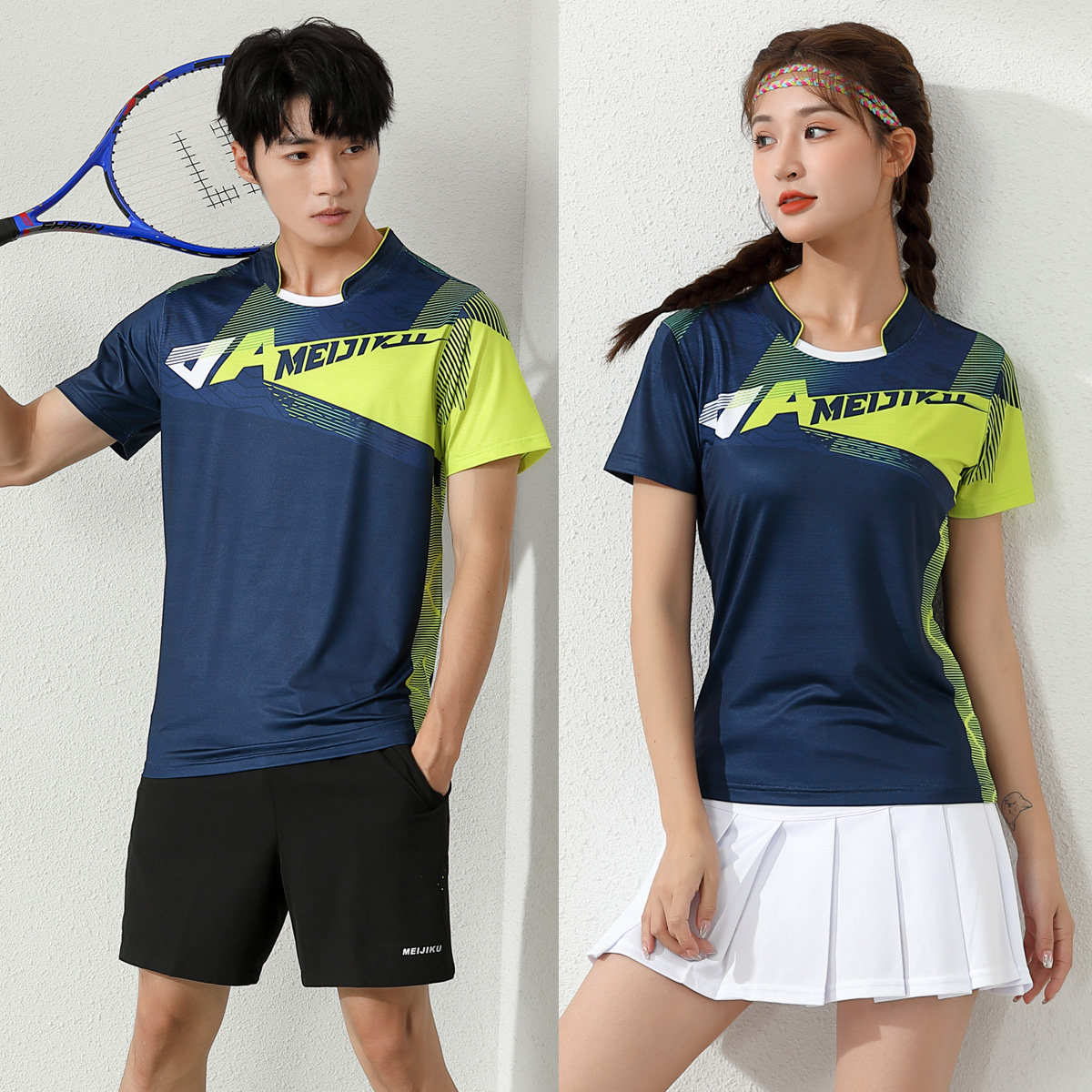 羽毛球服2025新款速干男女款  七分九分大码运动裙裤套装定制印字