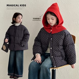 【小梨专享】女童短款棉服冬2025新款加厚外套儿童棉衣冬装Q14123