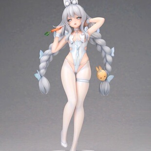 恶毒懒懒的白兔二次元兔女郎航线美少女手办模型机箱摆件