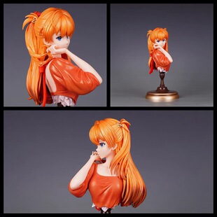 动漫 EVA 剧场版 明日香 半身像 立体 回眸 胸像 摆件模型
