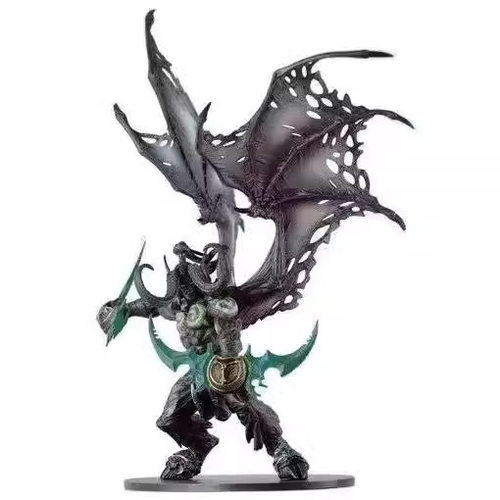 恶魔猎手 DC5 恶魔形态 伊利丹 尤迪安 雕像 游戏周边 盒装摆件