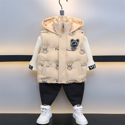 男童羽绒棉马甲秋冬新款加厚外穿