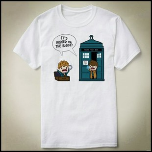 inside 神秘博士bigger Tee Shirt 定制T恤成人 Doctor 包邮 Who