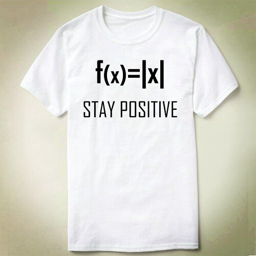 mathematics math数学fx=x Stay Positive  Funny  T-Shirt T恤