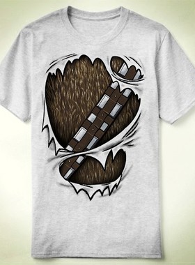 Wookiee 伍基人 STAR WARS 星球大战 爆衣 -定制 T-Shirt T恤
