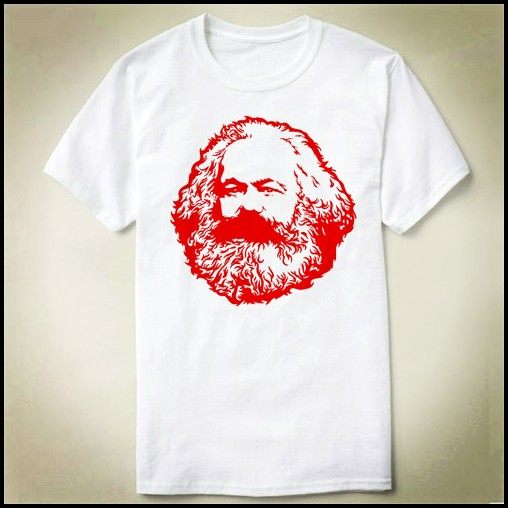 karl marx 卡尔 马克思 圆领 - 定制   成人  t-shirt t恤