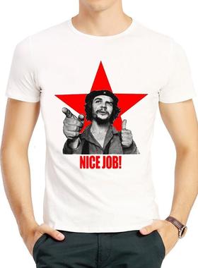 切格瓦拉T恤个性白色短袖趣味搞怪印花衣服男 Che Guevara tshirt