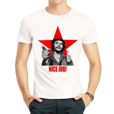 切格瓦拉T恤个性白色短袖趣味搞怪印花衣服男 Che Guevara tshirt