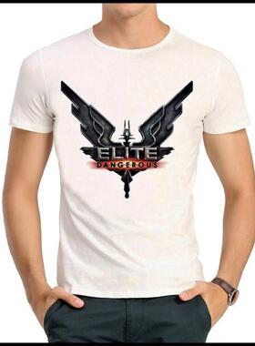 Elite Dangerous T-shirt 精英危险 T恤 欧美 白色短袖 T恤 男女