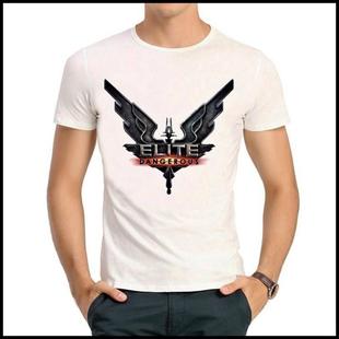 Elite Dangerous T-shirt 精英危险 T恤 欧美 白色短袖 T恤 男女