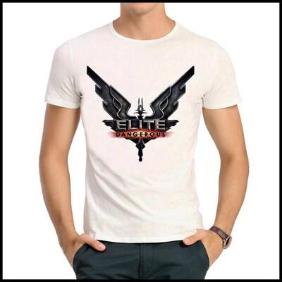 Elite Dangerous T-shirt 精英危险 T恤 欧美 白色短袖 T恤 男女