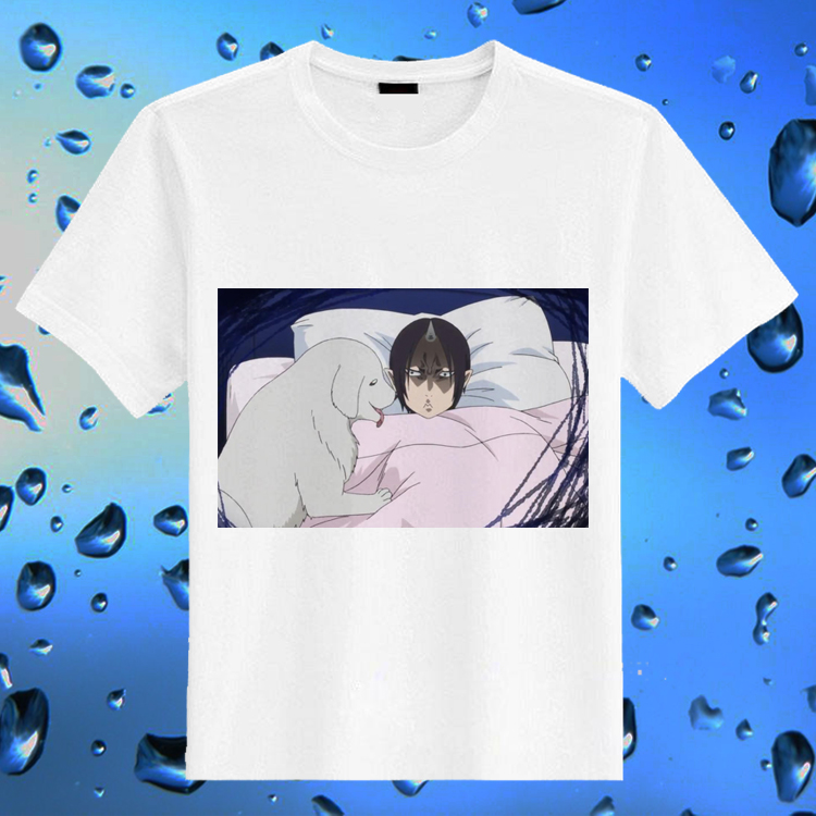 鬼灯的冷彻T恤 DIY定做 男女生衬衫 卡通游戏动漫长短袖 圆领班服