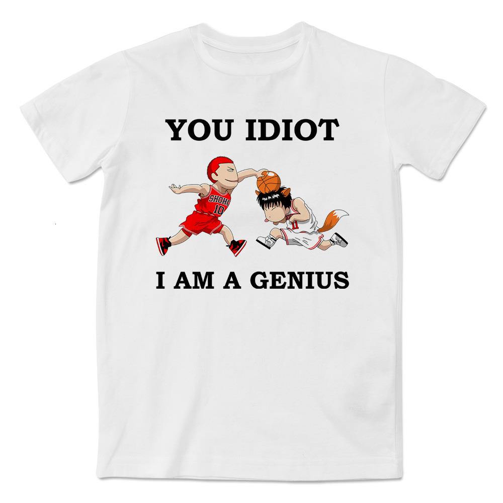 怀旧动漫灌篮高手之我是天才短袖T恤动漫樱木花道流川枫文化衫男