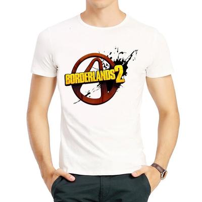 无主之地T恤衫欧美游戏短袖白色圆领衣服男女Borderlands T-shirt