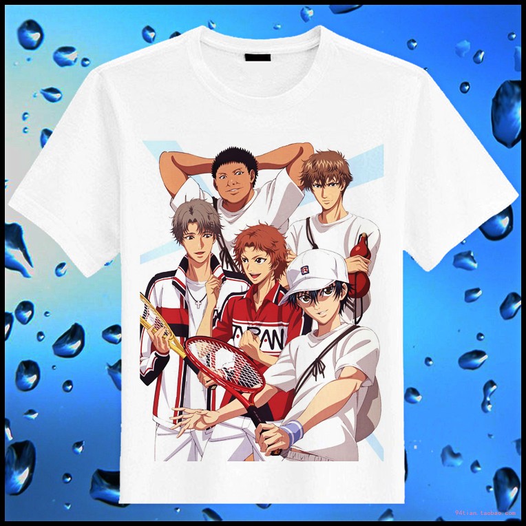 网球王子T恤 DIY定做卡通游戏照片动漫T恤长短袖班服团体服广告衫