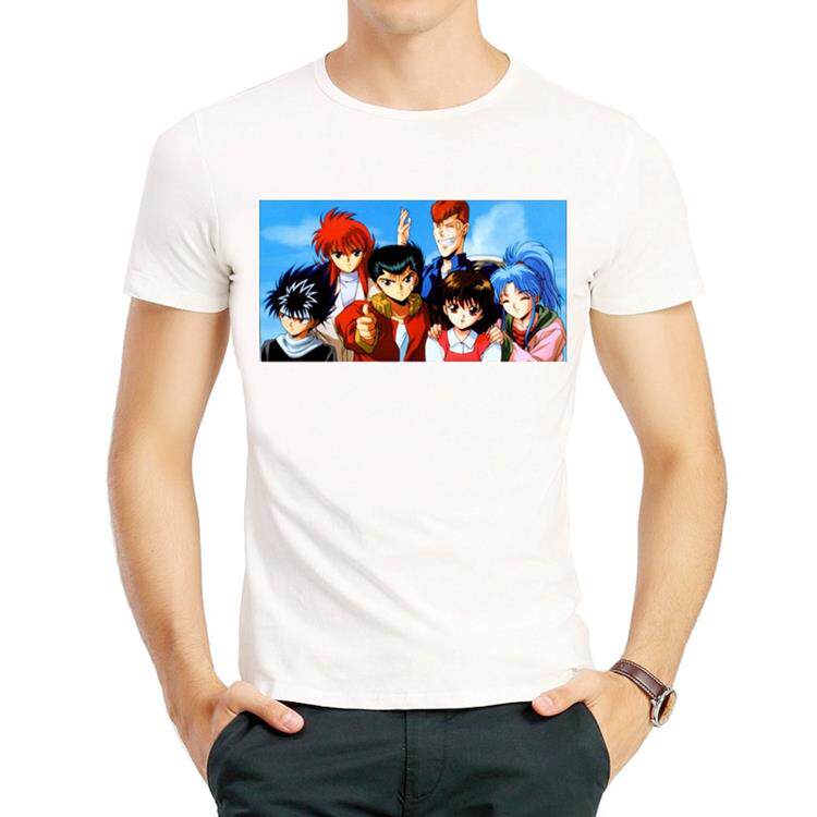 幽游白书T恤春季圆领浦饭飞影短袖衣服男女 YuYu Hakusho T-shirt图片