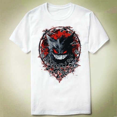 Red Shadow Gengar 耿鬼 pokemon 个性 定制   TEE T-Shirt T恤