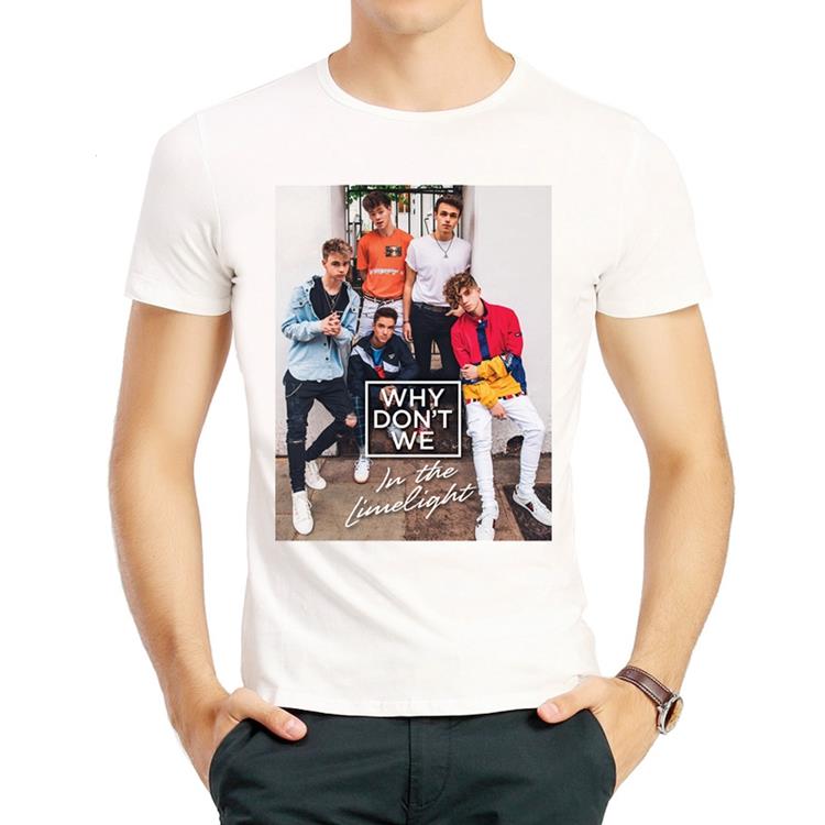 Why Dont We T-shirt 乐队Why Dont We T恤 白色 Hooked T恤 男女