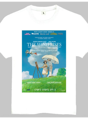 The Wind Rises T-shirt 宫崎骏 起风了 T恤 欧美潮流T恤 动漫T恤