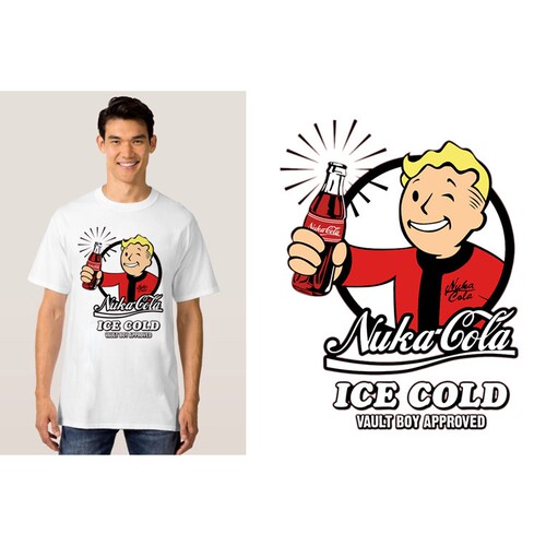 Fallout 4 vault boy辐射4T-Shirt男女T恤班服定制TEE圆领 9