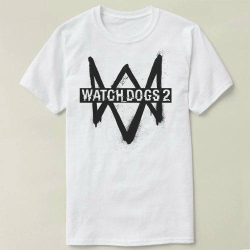 WatchDogs2看门狗2TeeShirt圆领打底上衣电玩游戏T恤成人1