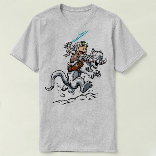 Calvin and Hobbes 凯文与霍布斯虎  男女Tee T-Shirt T恤 4