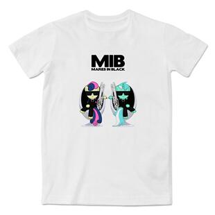 小马宝莉黑衣人融合穿越时尚印花短袖T恤