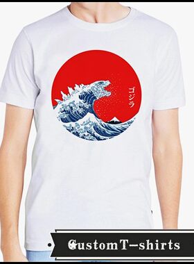 Hokusai Kaiju    文化衫礼物男女 T恤T-shirt7