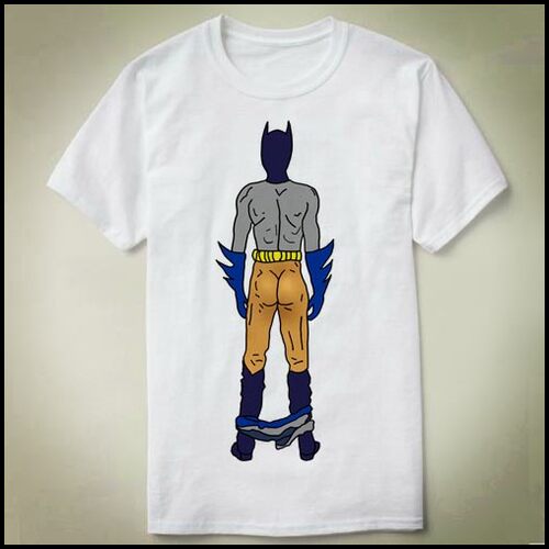 Batman Butt   - 个性 定制 衣服 文化衫 DIY Tee T-Shirt T恤