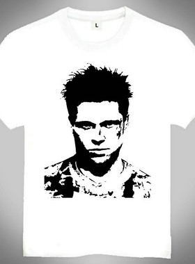 Fight club T-shirt 搏击俱乐部 T恤 欧美潮流T恤 Brad Pitt