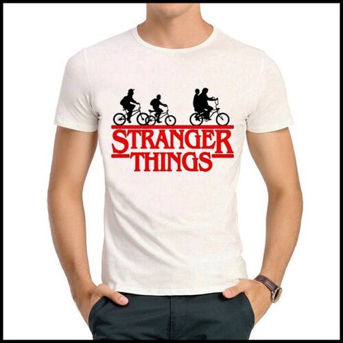 Stranger Things T-shirt 美剧 怪奇物语 T恤 白色短袖T恤 男女