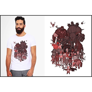 Fallout4vaultboy辐射4T-Shirt成人T恤班服上衣TEE圆领上衣15