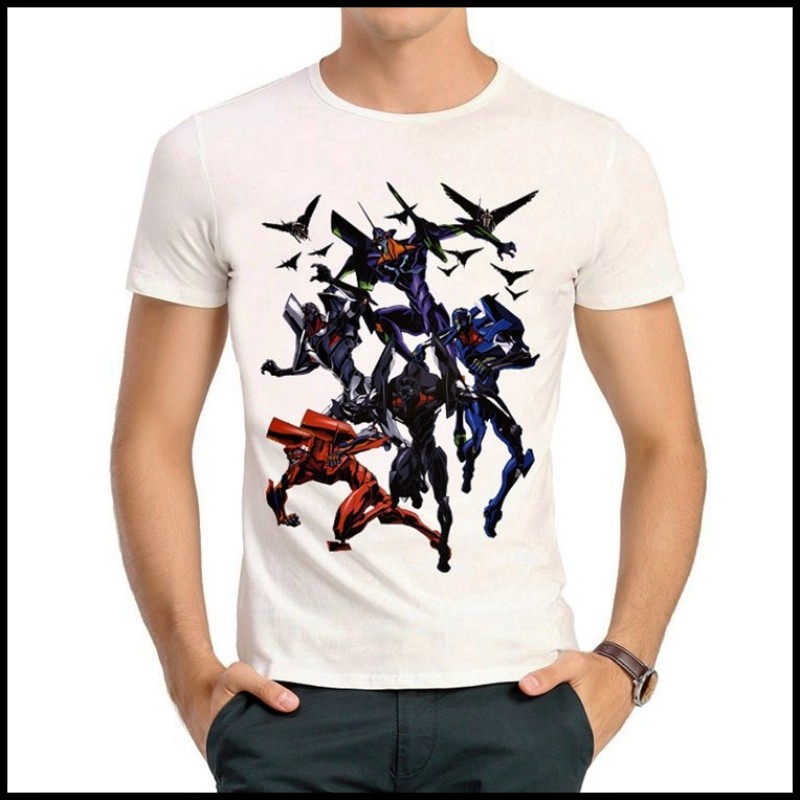 EVA T-shirt 动漫 福音战士 T恤 短袖 白色 EVA T恤衫 男女图片