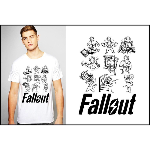 Fallout4vaultboy辐射4T-Shirt成人T恤班服上衣TEE圆领衣服25