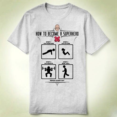 one punch man Saitama 一拳超人 衣服定制成人Tee T-Shirt T恤 3